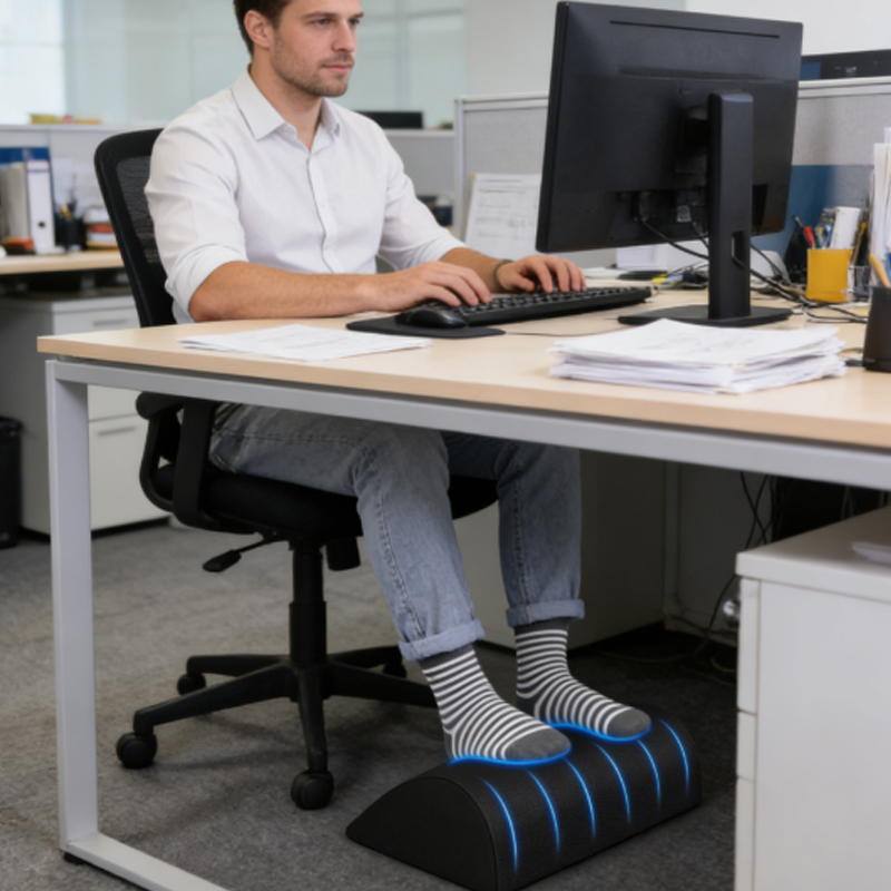 Footrest Under Desk - Repose-pieds 2 en 1 pour sous