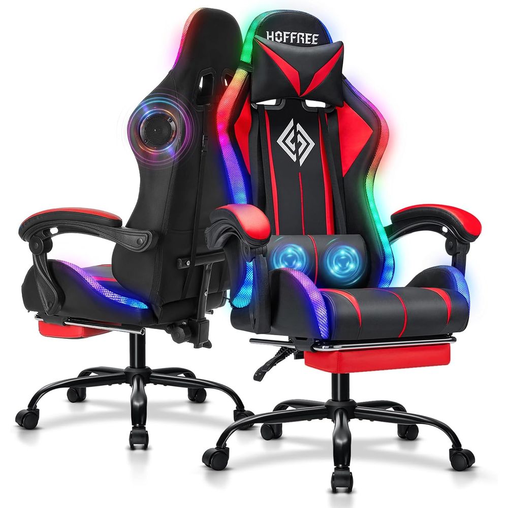 Video Gaming & Esports Usd Acc - Chaise de jeu RGB avec haut-parleurs