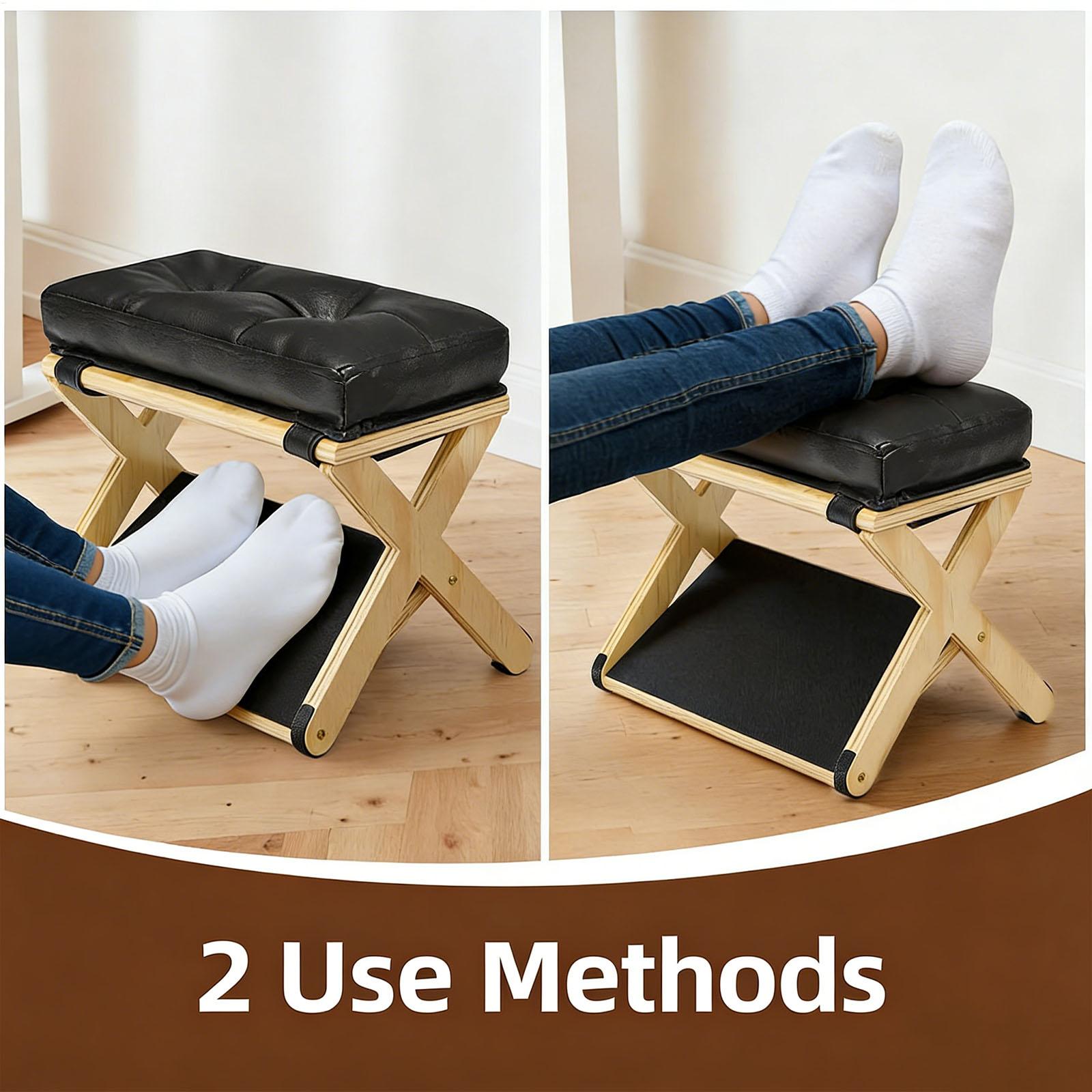 Repose-pieds en bois à double  - Footrest Under Desk avis et prix